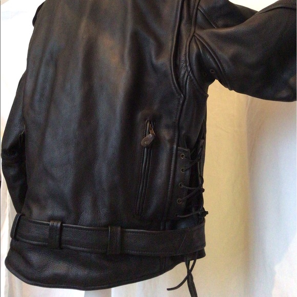 HOLIDAY SALE!!!  Brand New Heavy Duty Leather Motorcycle Jacket - Picture 4 of 8